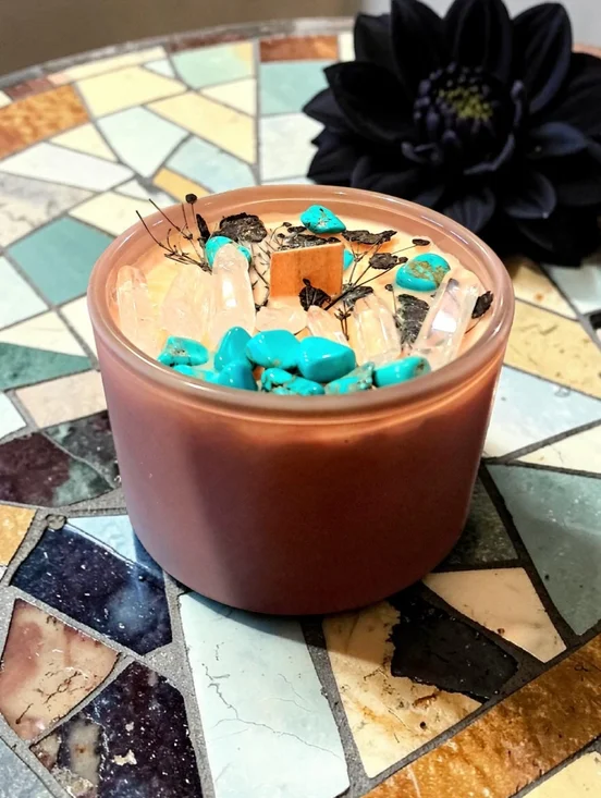 Hand Crafted , Wicked Worthy Wax, Black forest fairy tower 4 oz candle - Picture 4 of 4